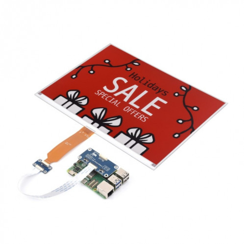 Écran E-Ink Waveshare 13,3 pouces 960 × 680 pixels avec communication SPI, spécifications : version du module SW83021489-09